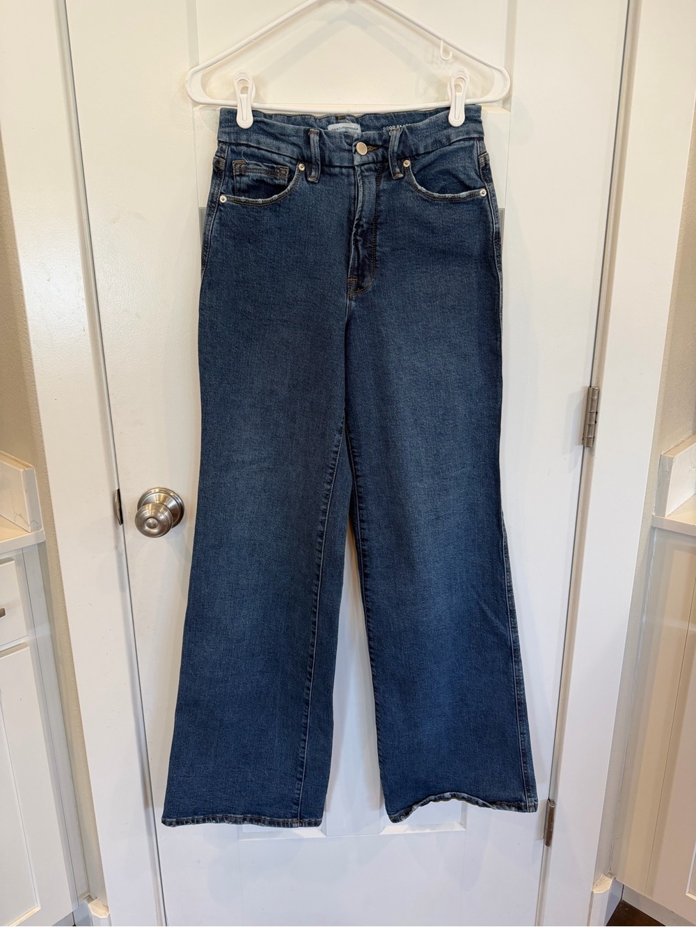 Good American Good Skate Women’s Jeans Wide Leg Size 4/27